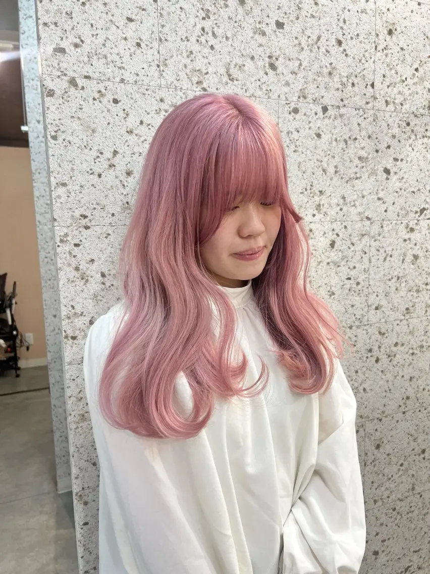 ケアダブルブリーチ(2回)＋カラー＋2ステップトリートメント🩵🫧の写真