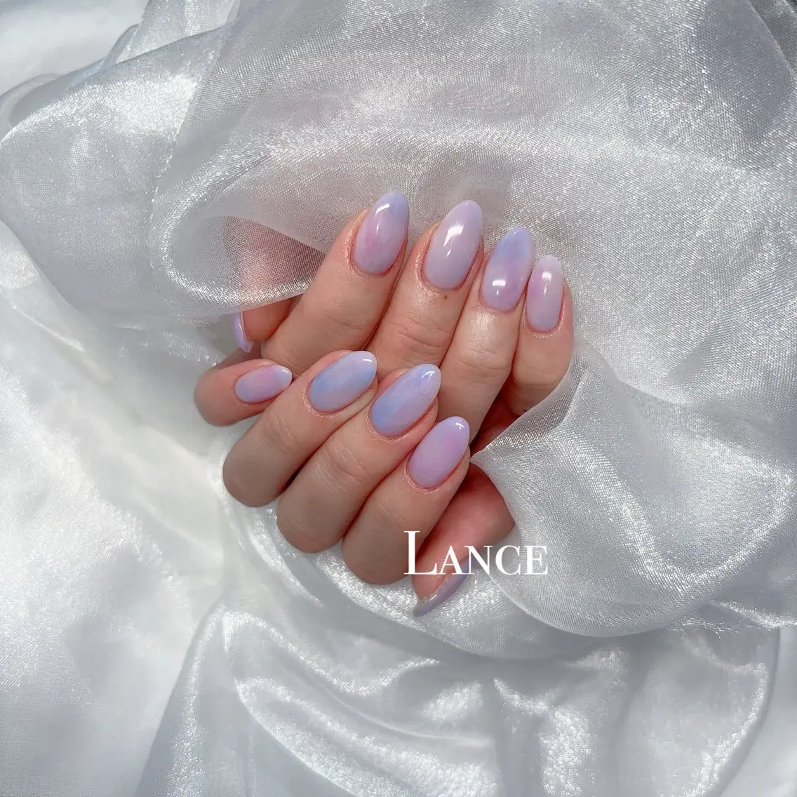ネイル キラキラネイル 韓国ネイル マグネットネイル 春ネイル ワンホンネイル Lance nailのネイルデザイン