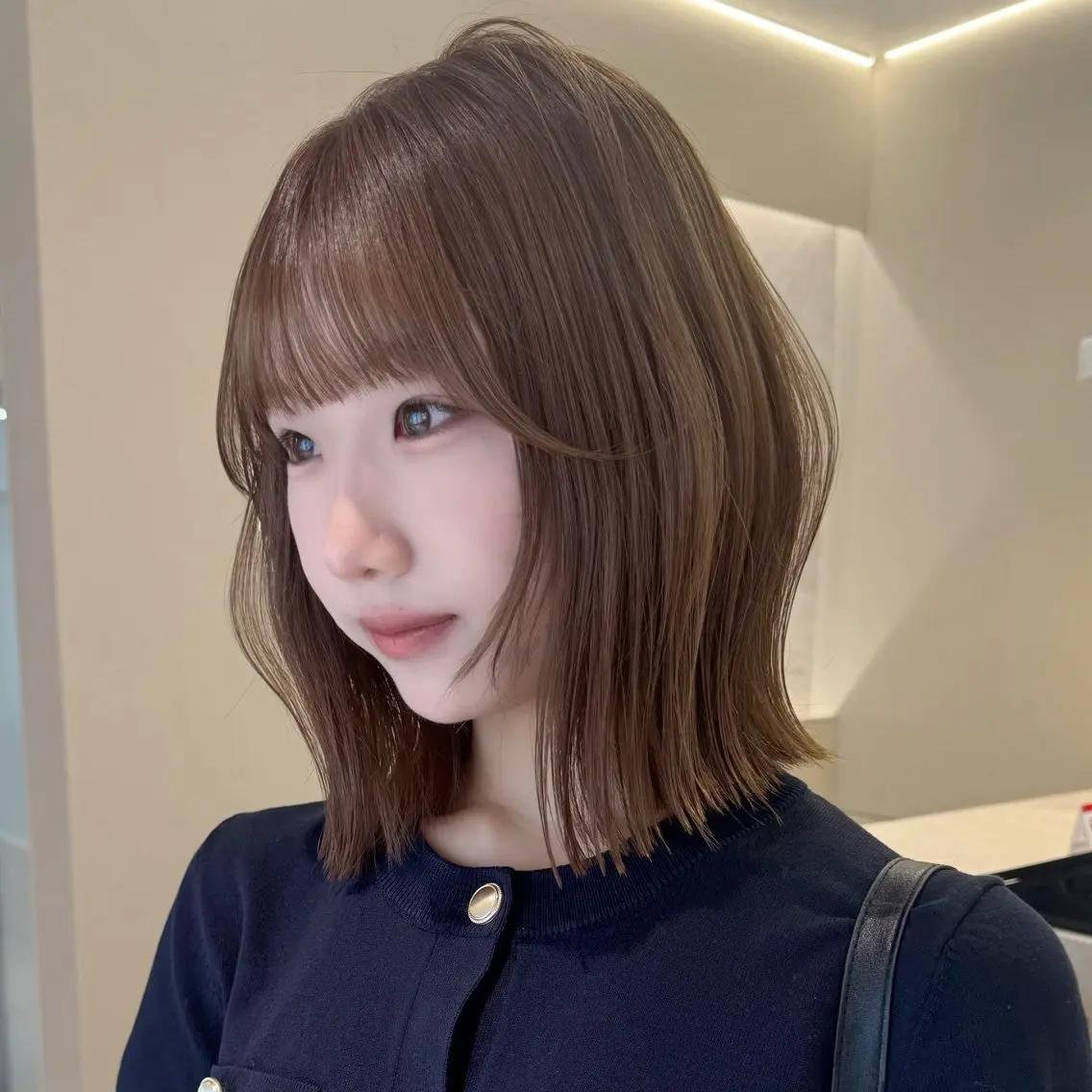 ショート カラー ベージュカラー ブリーチ ケアカラー ブリーチなしカラー カット ヘアカラー トリートメント 透明感🍨レイヤー ヘアセット/miyuのヘアスタイル