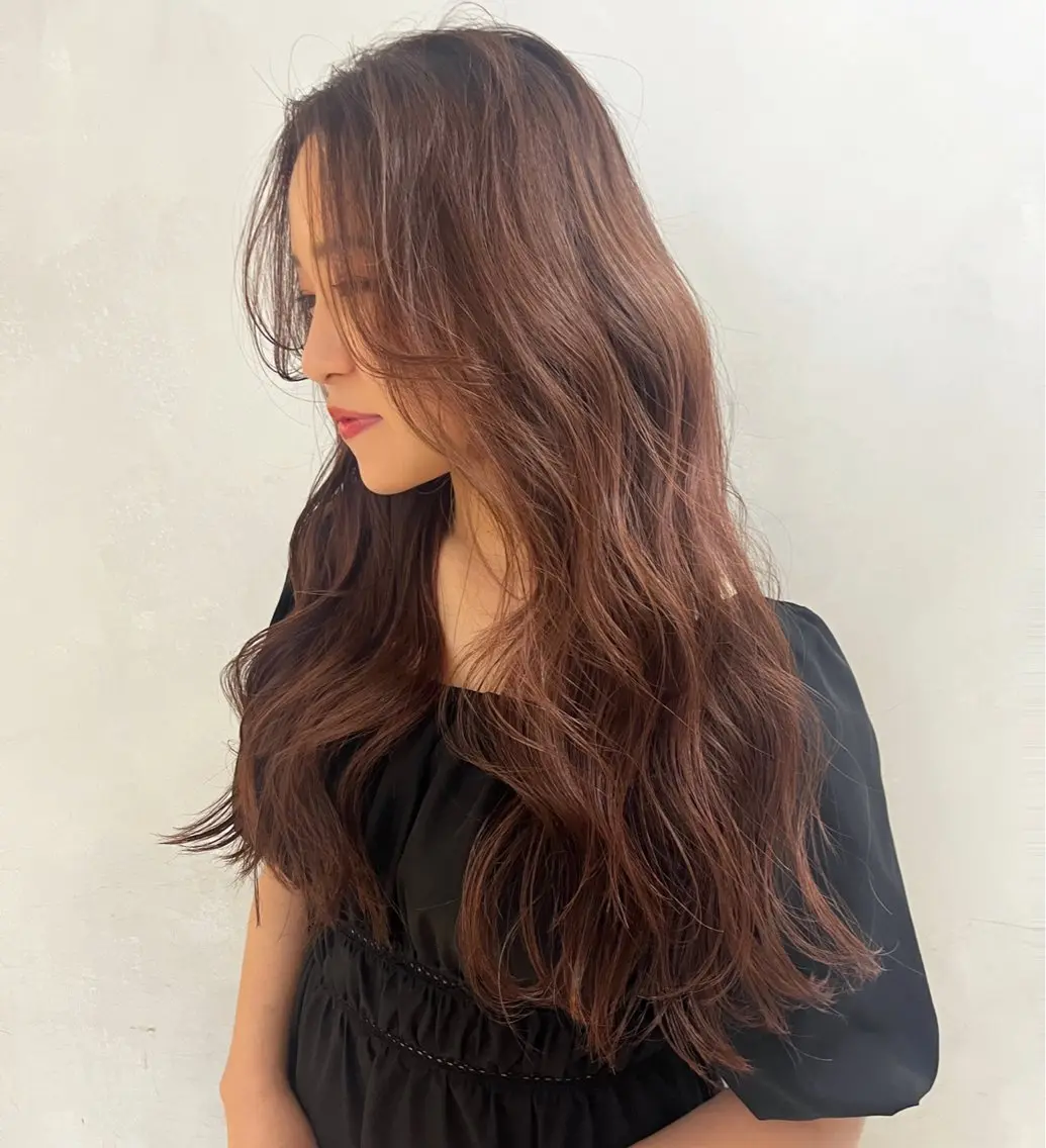 ロング ヘアカラー モリシゲ ヒカリ🦕🐬のヘアスタイル