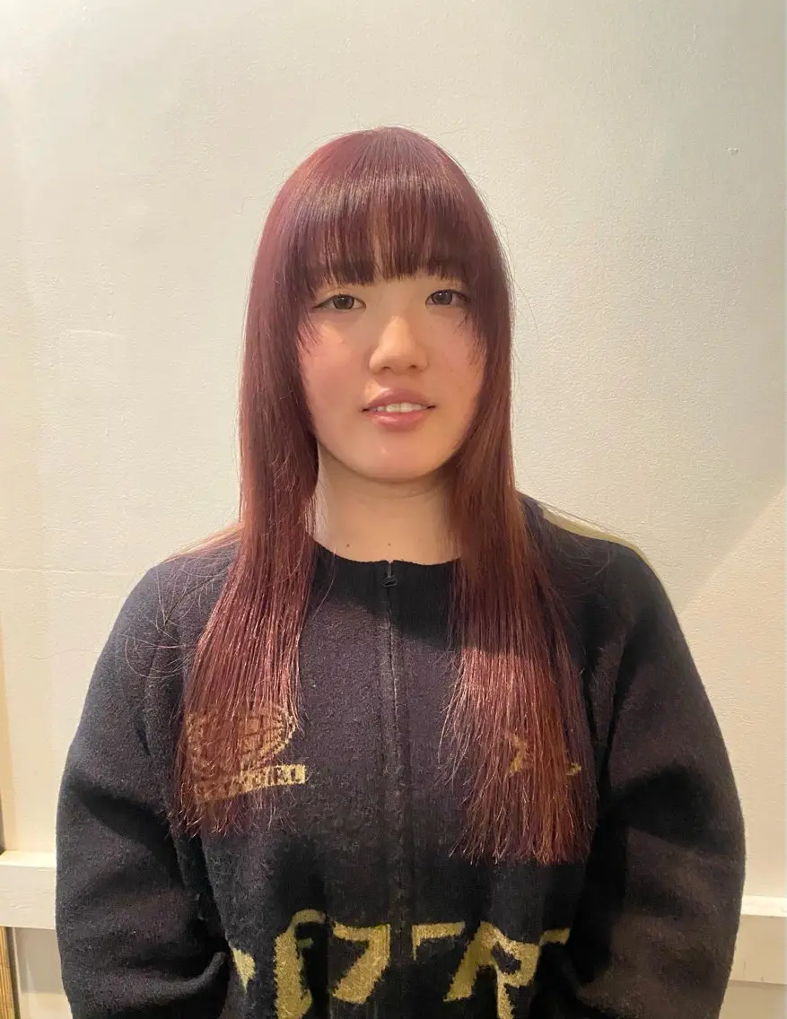 ロング カラー ヘアカラー ソノダ リコのヘアスタイル