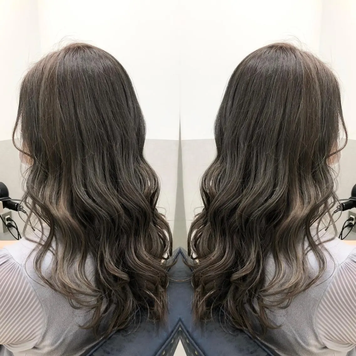 ロング カラー イルミナカラー トリートメント カット ヘアカラー トリートメント 天野 涼のヘアスタイル