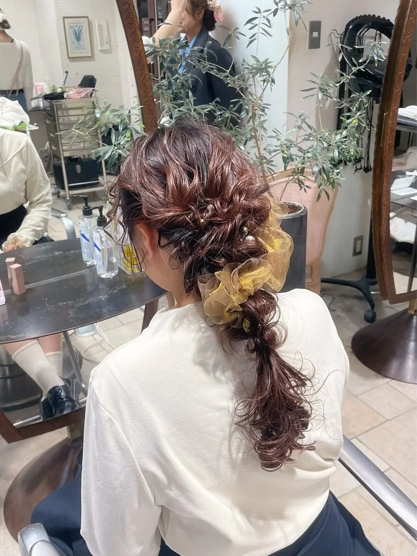 ロング ヘアアレンジ ヘアセット ヘアアレンジ 表参道 💠Ayano💠のヘアスタイル