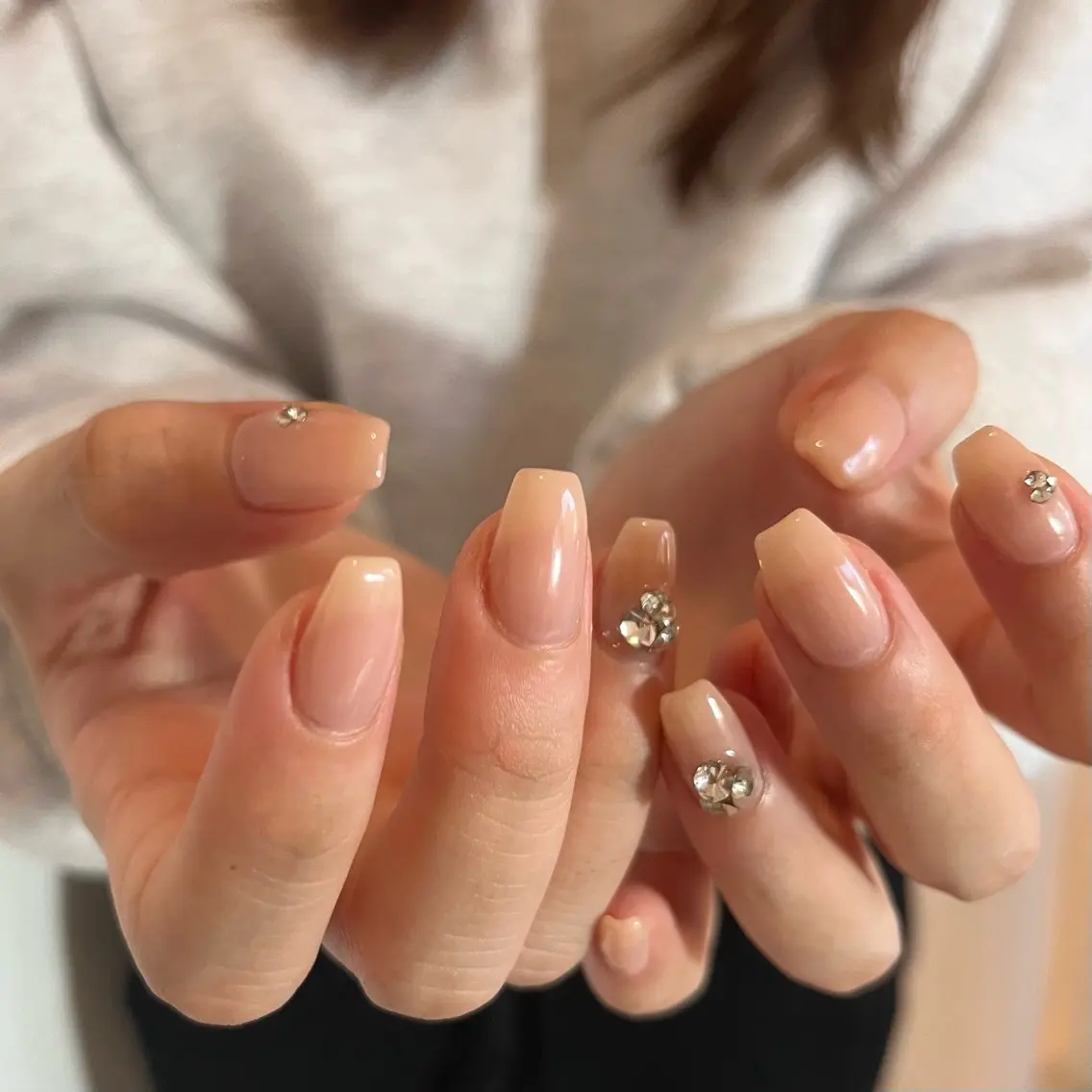 ネイル オフィスネイル シンプルネイル luster shihoのネイルデザイン