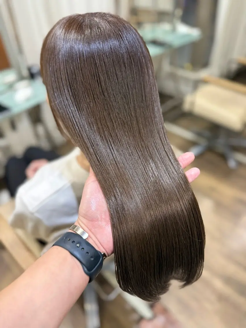 ミディアム カラー パーマ ヘアアレンジ くせ毛 髪質改善 酸性ストレート ストレートパーマ カット ヘアカラー 縮毛矯正 トリートメント 👑指名率No.1 👑坂口飛翔のヘアスタイル