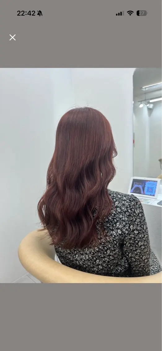 カラー RUA/ 韓国スタイル🎀🩵のヘアスタイル