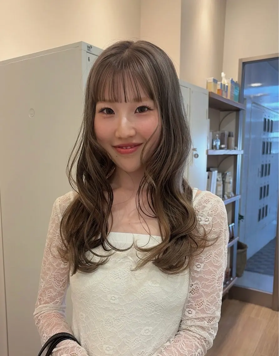 ロング カット ヘアカラー トリートメント ａｉｋａ🐩 /艶カラー/レイヤーのヘアスタイル