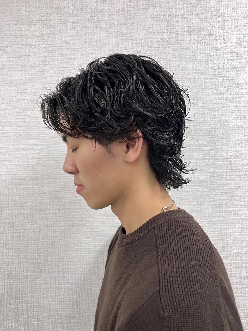 ショート カラー パーマ メンズ カット パーマ ヘアセット 🔥メンズ 特化🔥菊水皐暉🔥のヘアスタイル