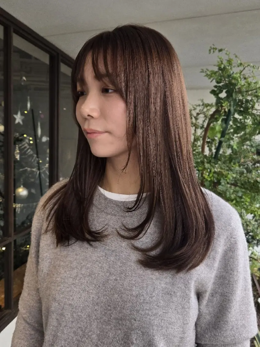 ロング カラー カット ヘアカラー トリートメント 韓国好き🇰🇷 美容師MIKUのヘアスタイル