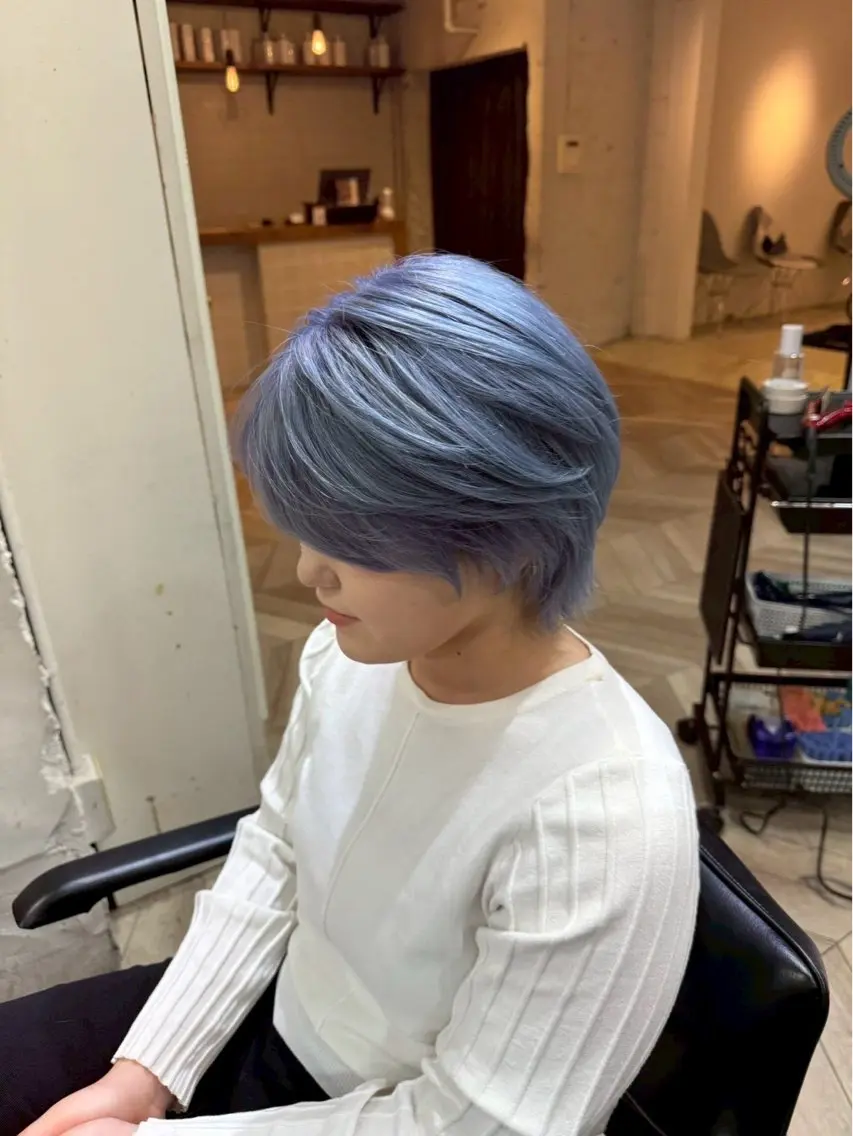 🤍ダブルカラー🩵の写真