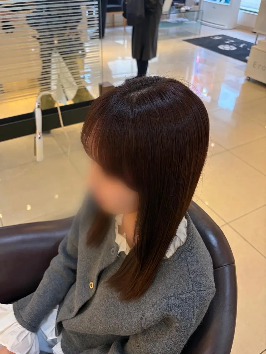 セミロング カット 🎀ноиокa🎀 レイヤー×暖色カラーのヘアスタイル