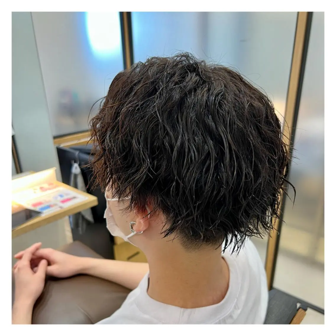 ショート パーマ メンズ メンズパーマ ツイストスパイラルパーマ スパイラルパーマ まちだ ひとみのヘアスタイル