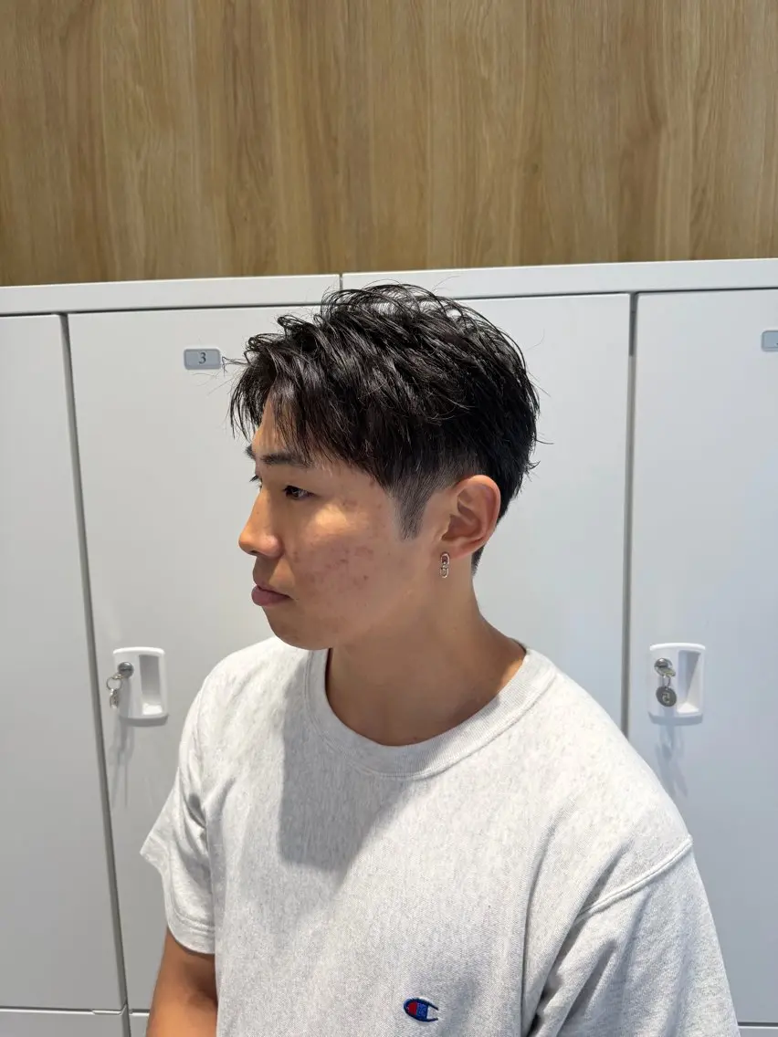 ショート メンズ 刈り上げ ショートヘア カット 縮毛矯正/メンズ カット栄 伊藤 翔哉のヘアスタイル