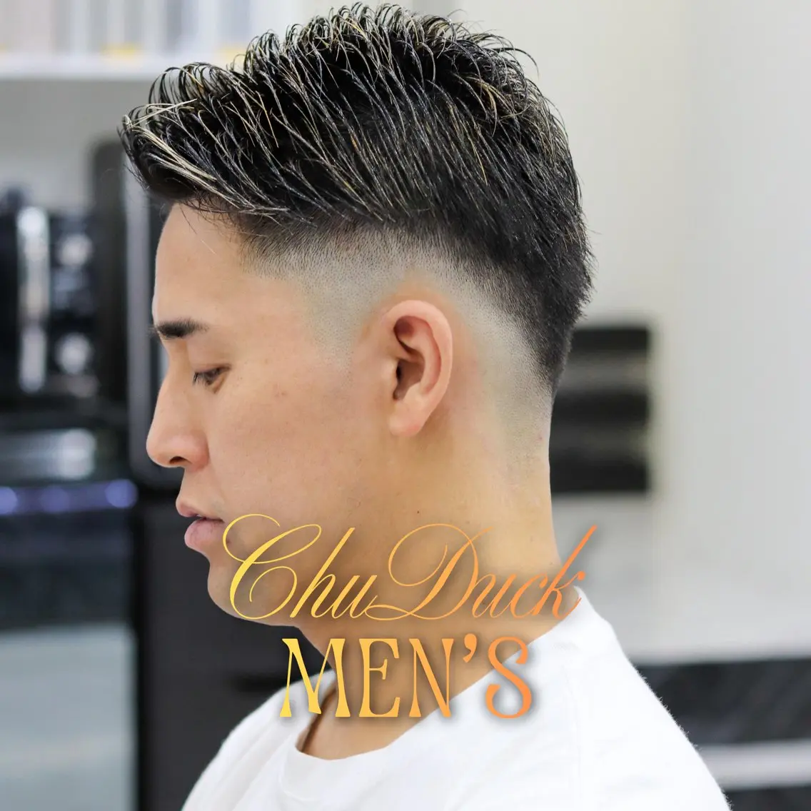 ショート メンズ フェードカット ツーブロック カット フェード×メンズ カット|SHOTAのヘアスタイル