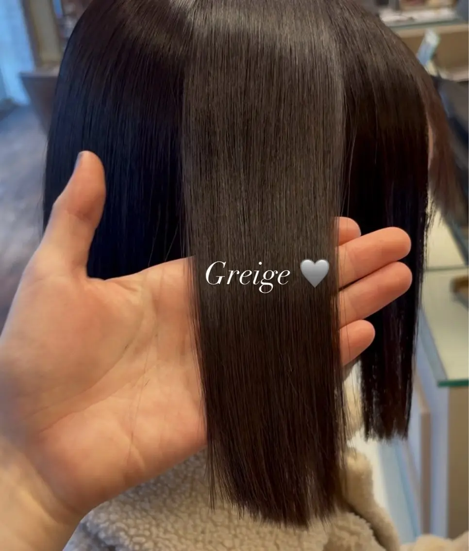 ミディアム ヘアカラー 透けカラー.艶髪. 梅田♡midoのヘアスタイル