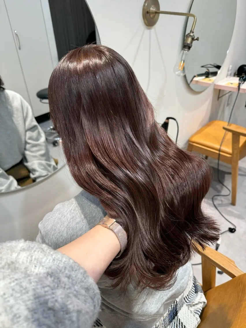 ロング カラー グレージュ ayaka♡ 柔らかカラーのヘアスタイル