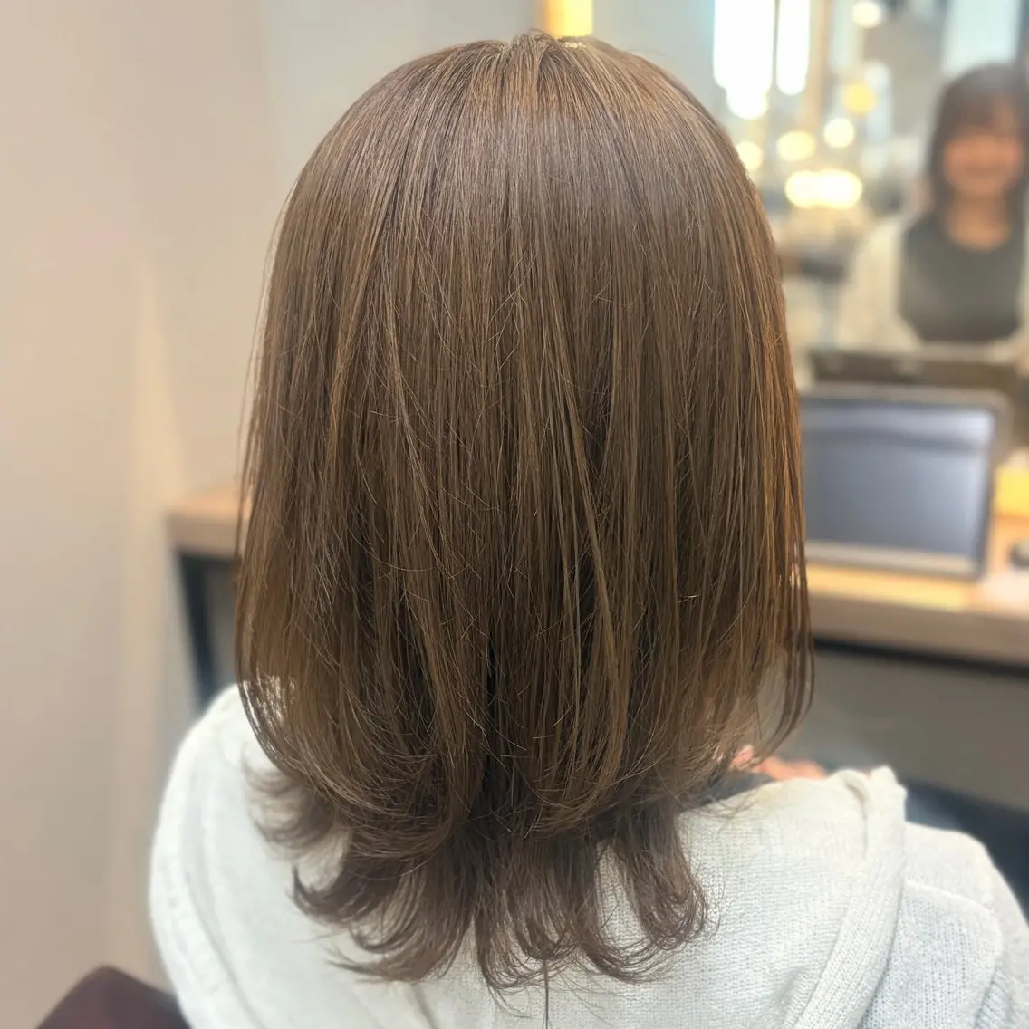 ミディアム カット ヘアカラー トリートメント 髪質改善/縮毛矯正 💜COCORO💜のヘアスタイル
