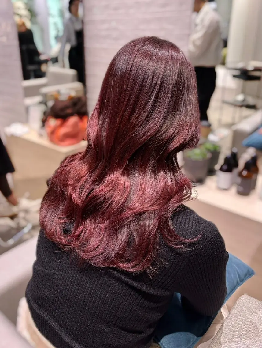 セミロング カラー ✂髪質改善ストレート NO.1 深澤 颯斗のヘアスタイル