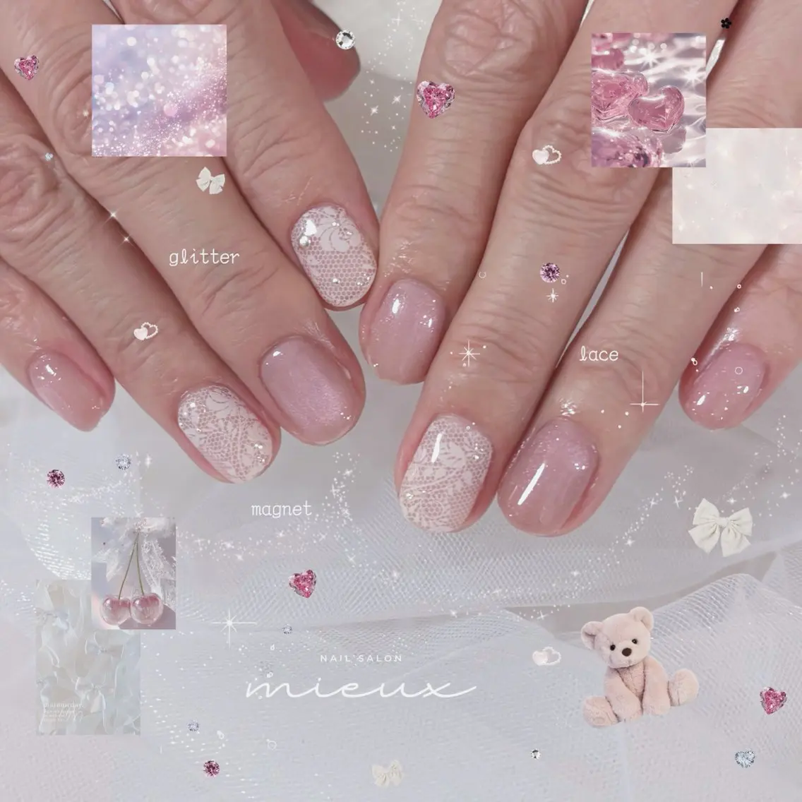 ネイル マグネットネイル ハンドネイル nailsalon mieuxのネイルデザイン