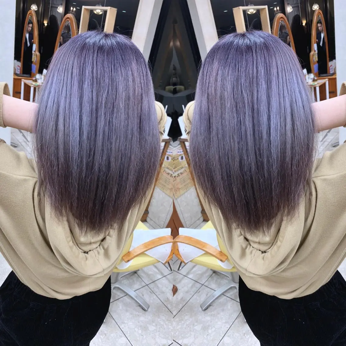 ミディアム 穐田 司樹のヘアスタイル