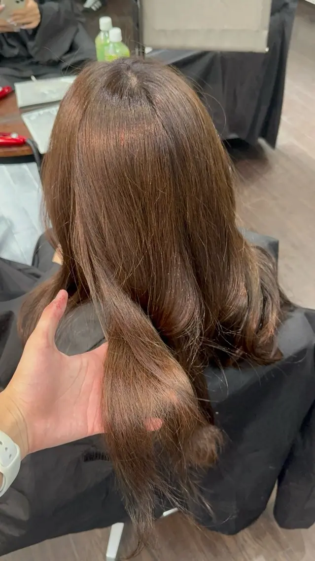 ロング カラー ベージュカラー ブリーチ ブラウンカラー ケアブリーチ 透明感カラー ヘアカラー Lima/ブリー チ特化/心斎橋のヘアスタイル