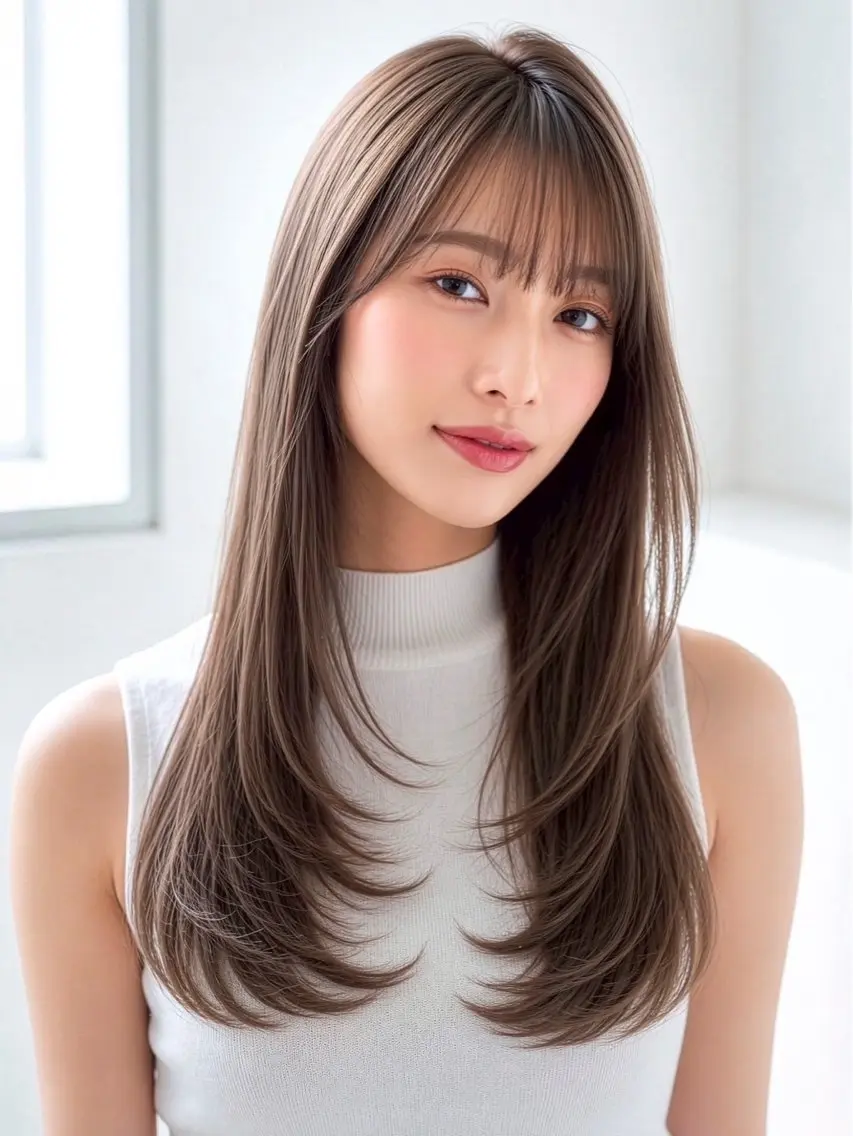 ロング 本 咲蘭のヘアスタイル