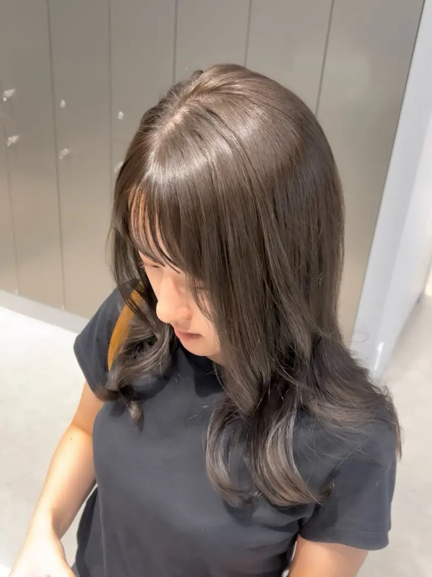 カラー ベージュカラー ブリーチ 透明感カラー ブリーチなしカラー ゆのん / スタイリストのヘアスタイル
