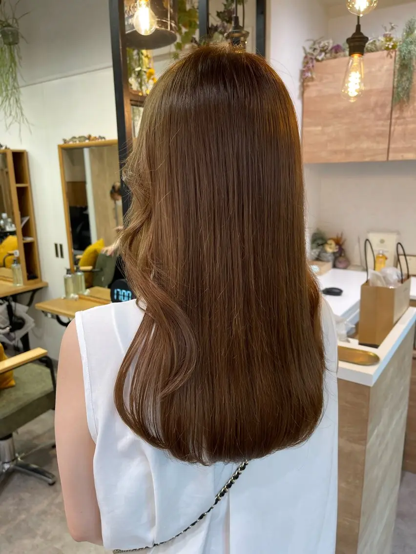 ロング カラー ヘアカラー ♡iku♡カラー 髪質改善 アレンジのヘアスタイル