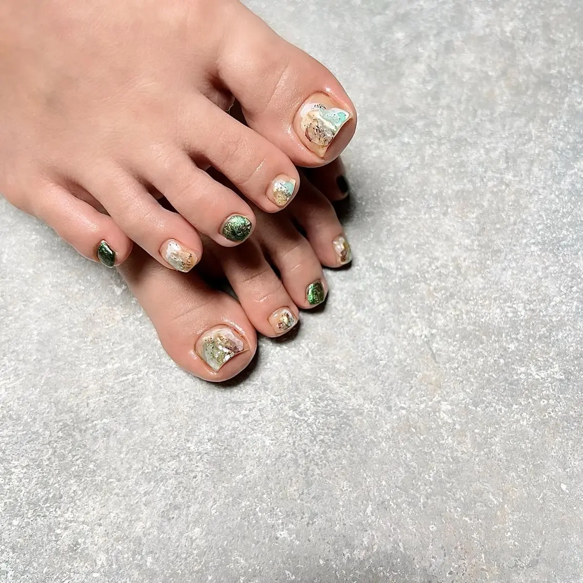 ネイル ニュアンスネイル ショートネイル gemickle nailのネイルデザイン