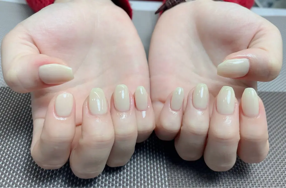 ネイル チークネイル 長さ出し フレンチネイル グラデーション キラキラネイル 中野駅から2分 MEO NAILのネイルデザイン