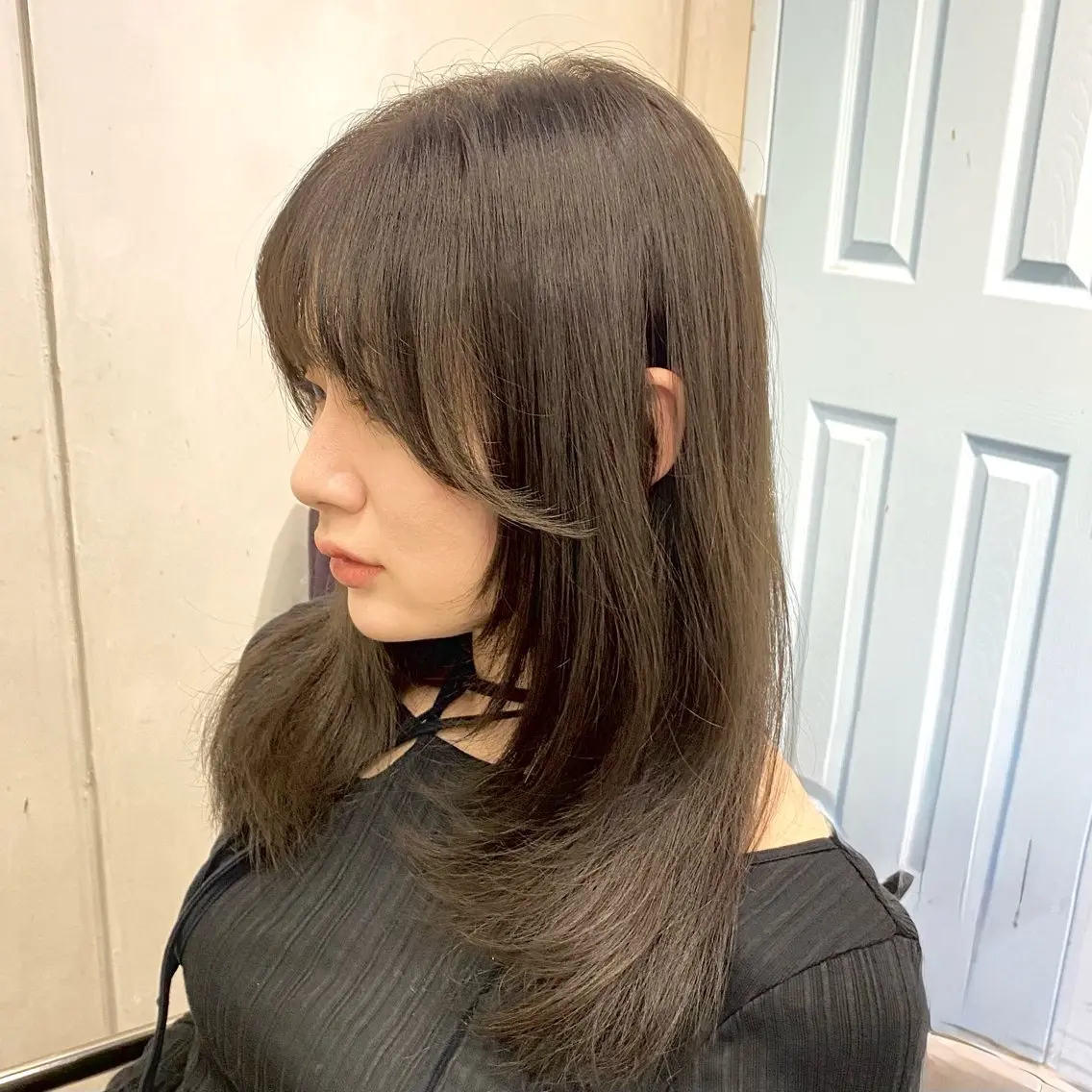 ミディアム ヘアカラー トリートメント ブリーチなしダブル カラー/レイヤー太我のヘアスタイル