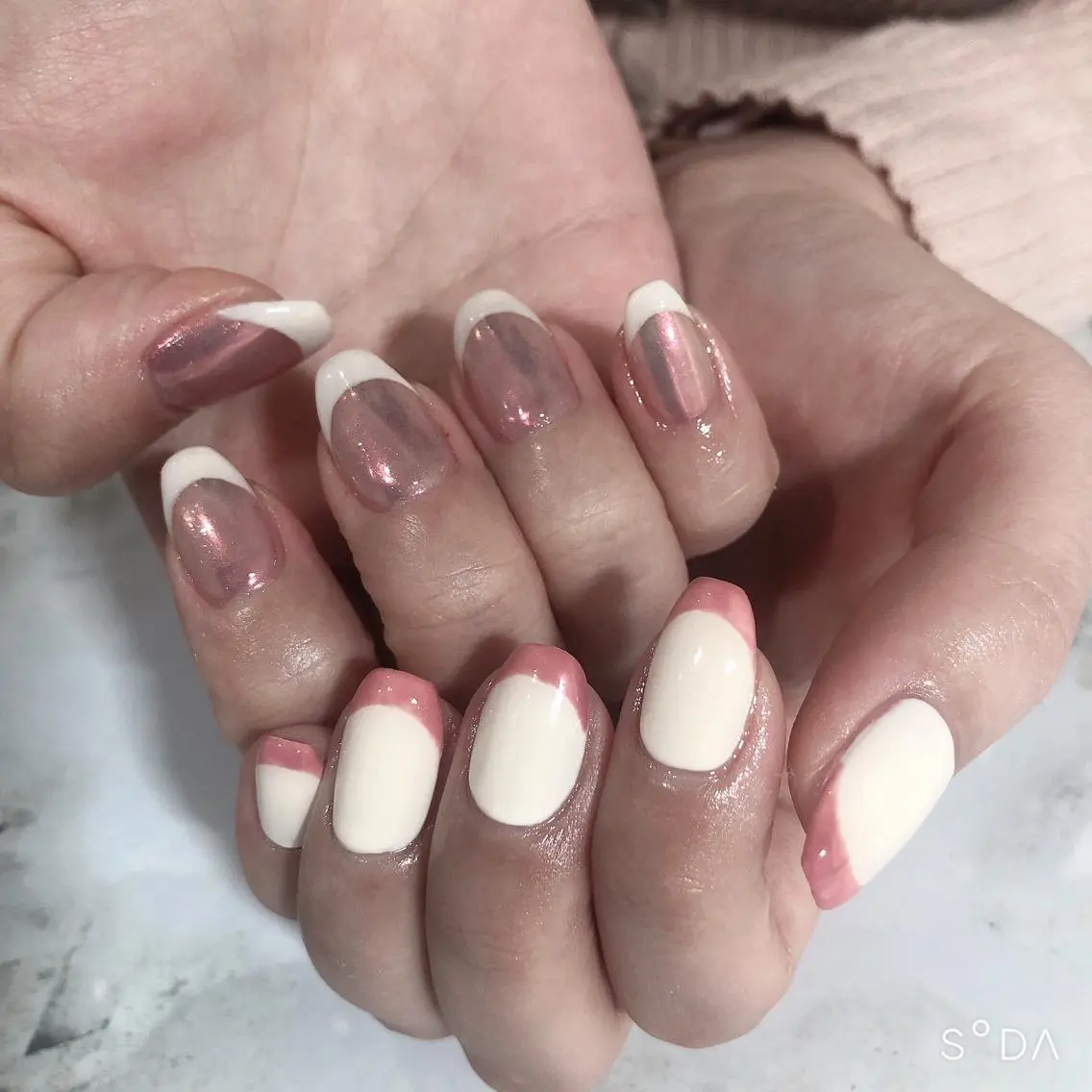 ネイル フレンチネイル ハンドネイル 吉野✨ ネイルデザイナー✨のネイルデザイン