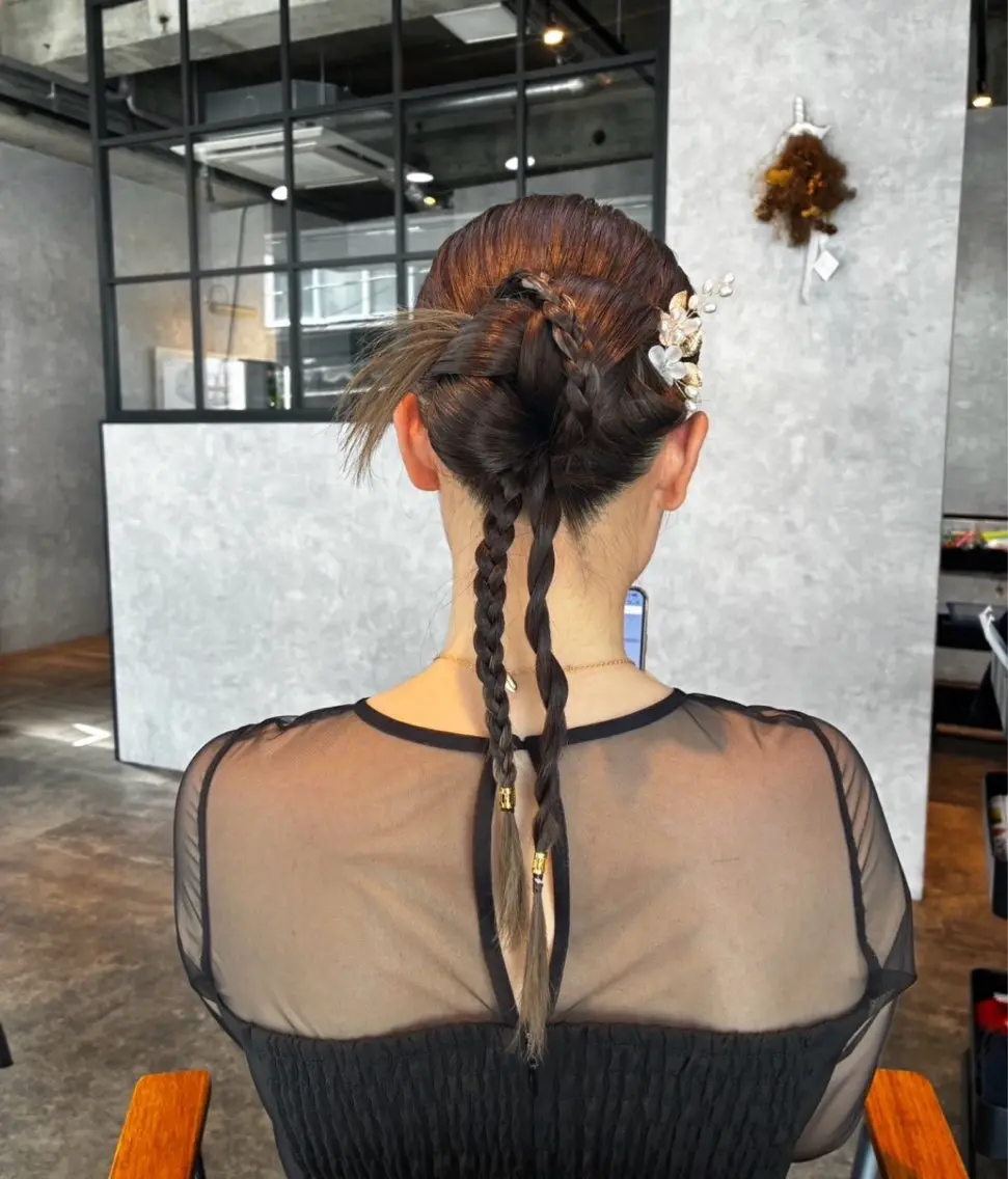 ヘアセットの写真