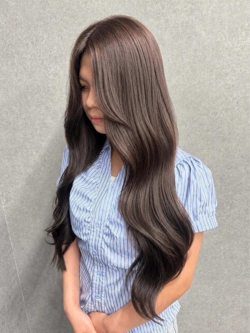 カラー りこ / 透明感カラー🎀🫧のヘアスタイル