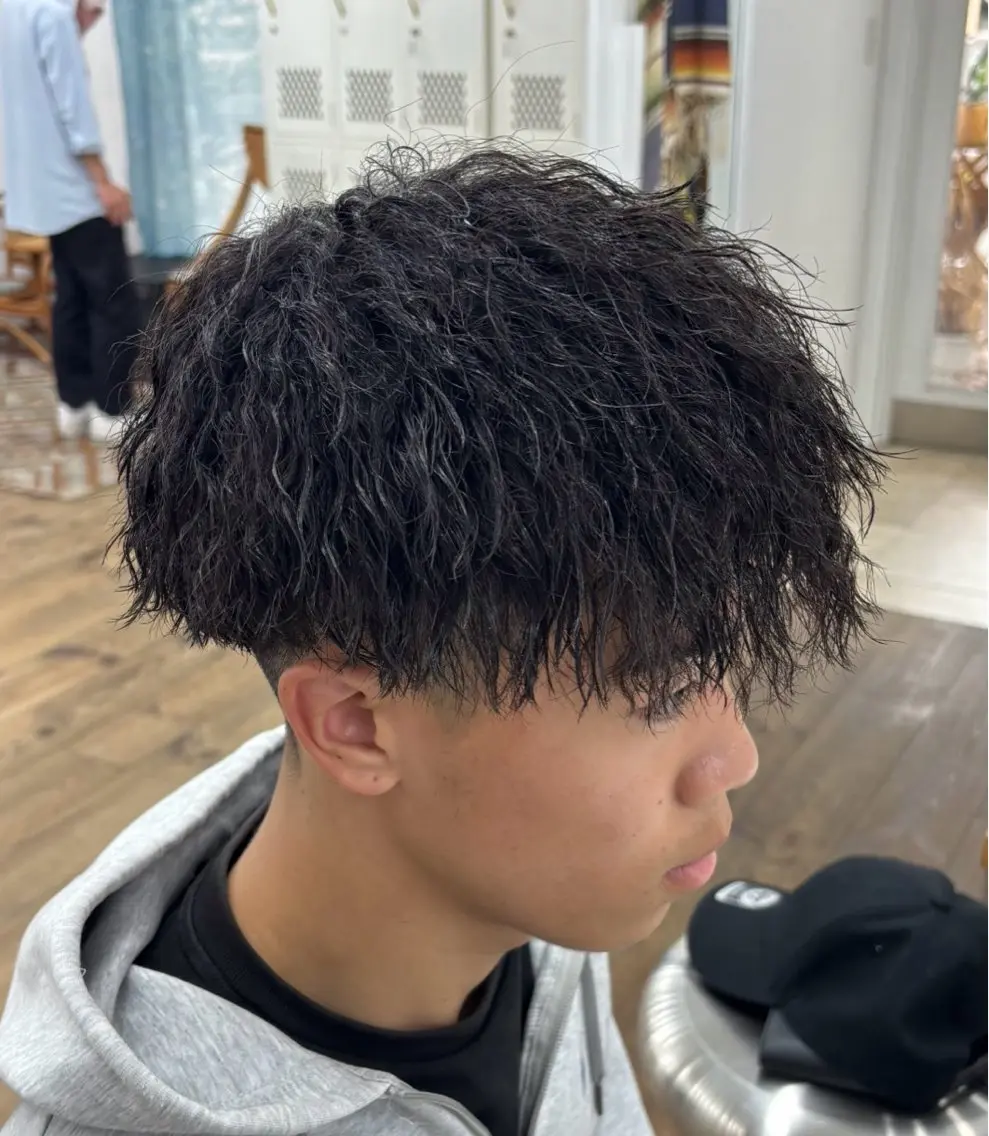 パーマ メンズ カット パーマ メンズ特化サロン Ryomaのヘアスタイル