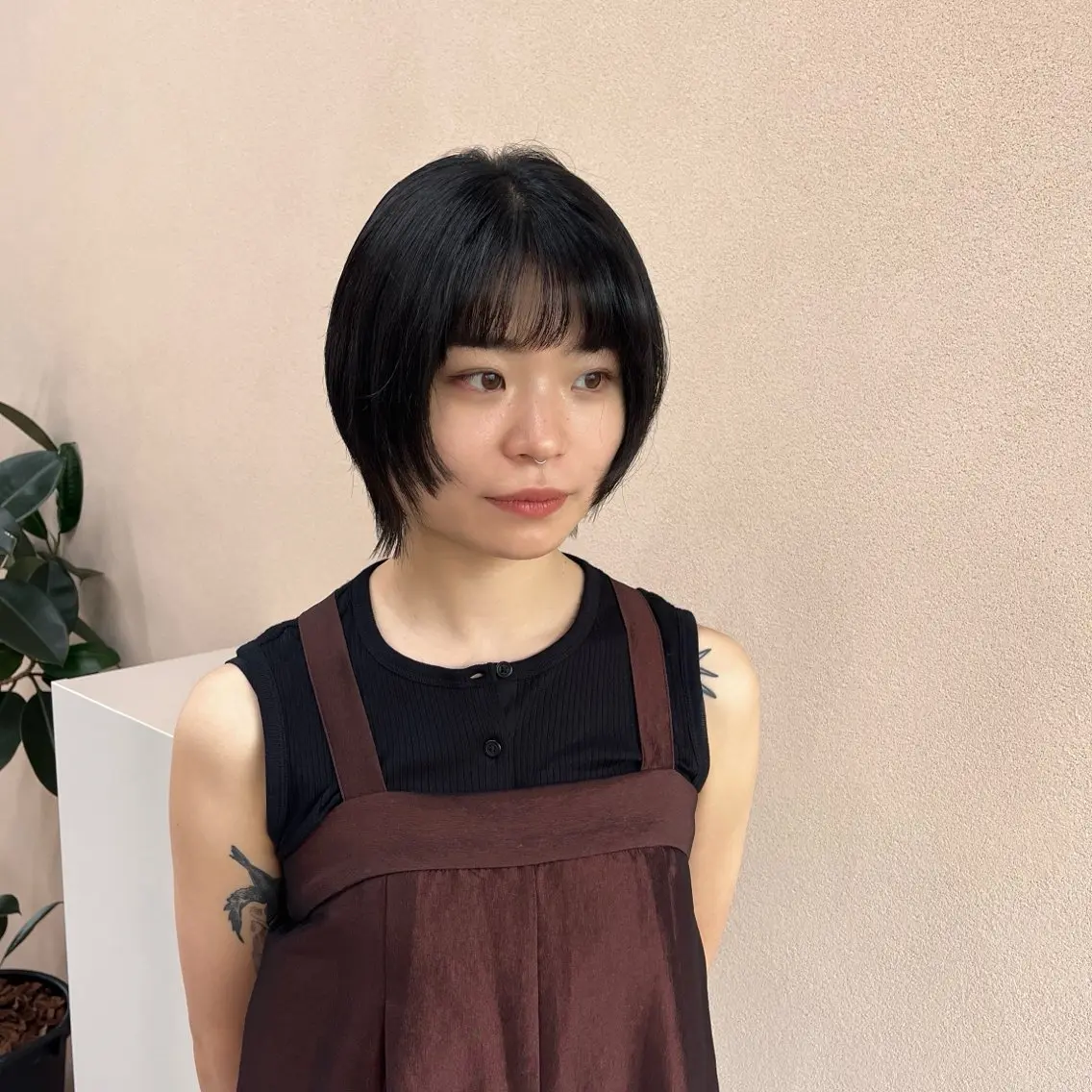 ショート カラー ベージュカラー ブリーチ 透明感カラー ダブルカラー カット 髪質改善カラー/ボブ 🌻Mutsumiのヘアスタイル
