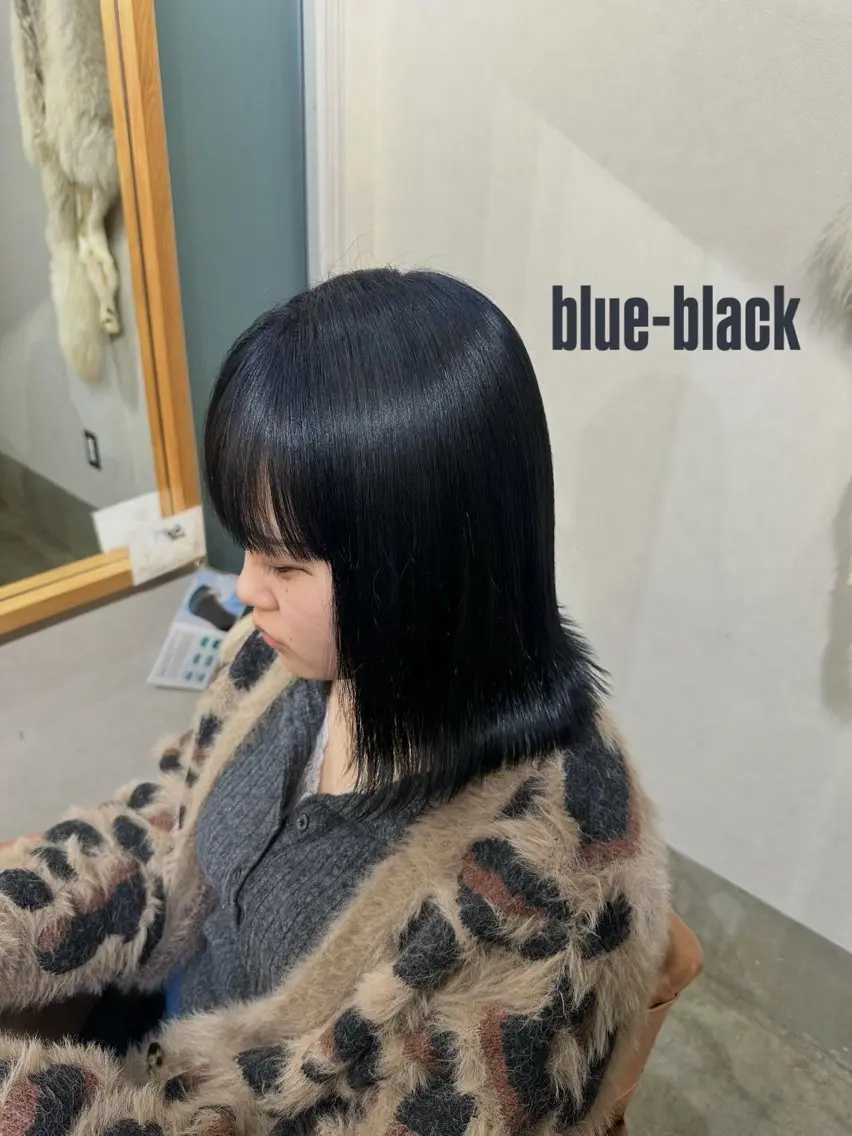 ミディアム カラー ヘアカラー 大石 楓のヘアスタイル