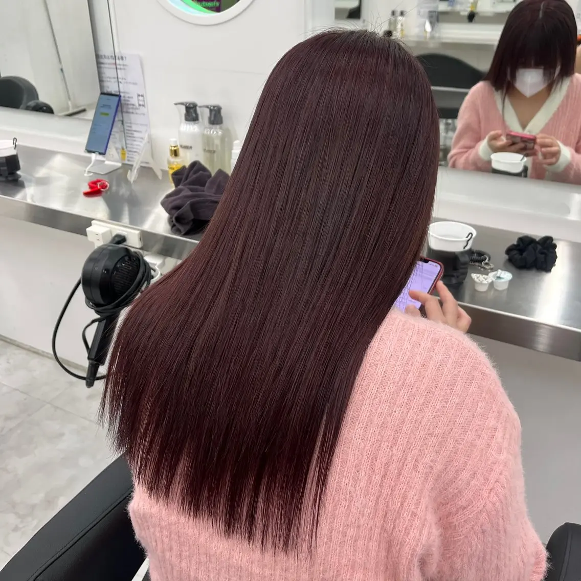 ロング カラー ヘアアレンジ ヘアカラー ヘッドスパ ヘアセット 🫧‪🎀うる艶暖色 🏹Nanako🎀のヘアスタイル