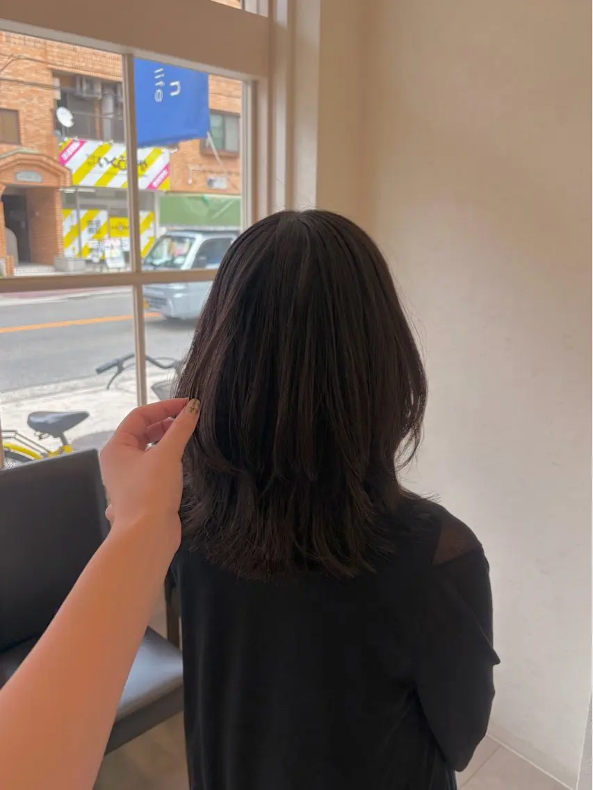 ミディアム ミディアムレイヤー レイヤーカット カット yuu /Carinのヘアスタイル