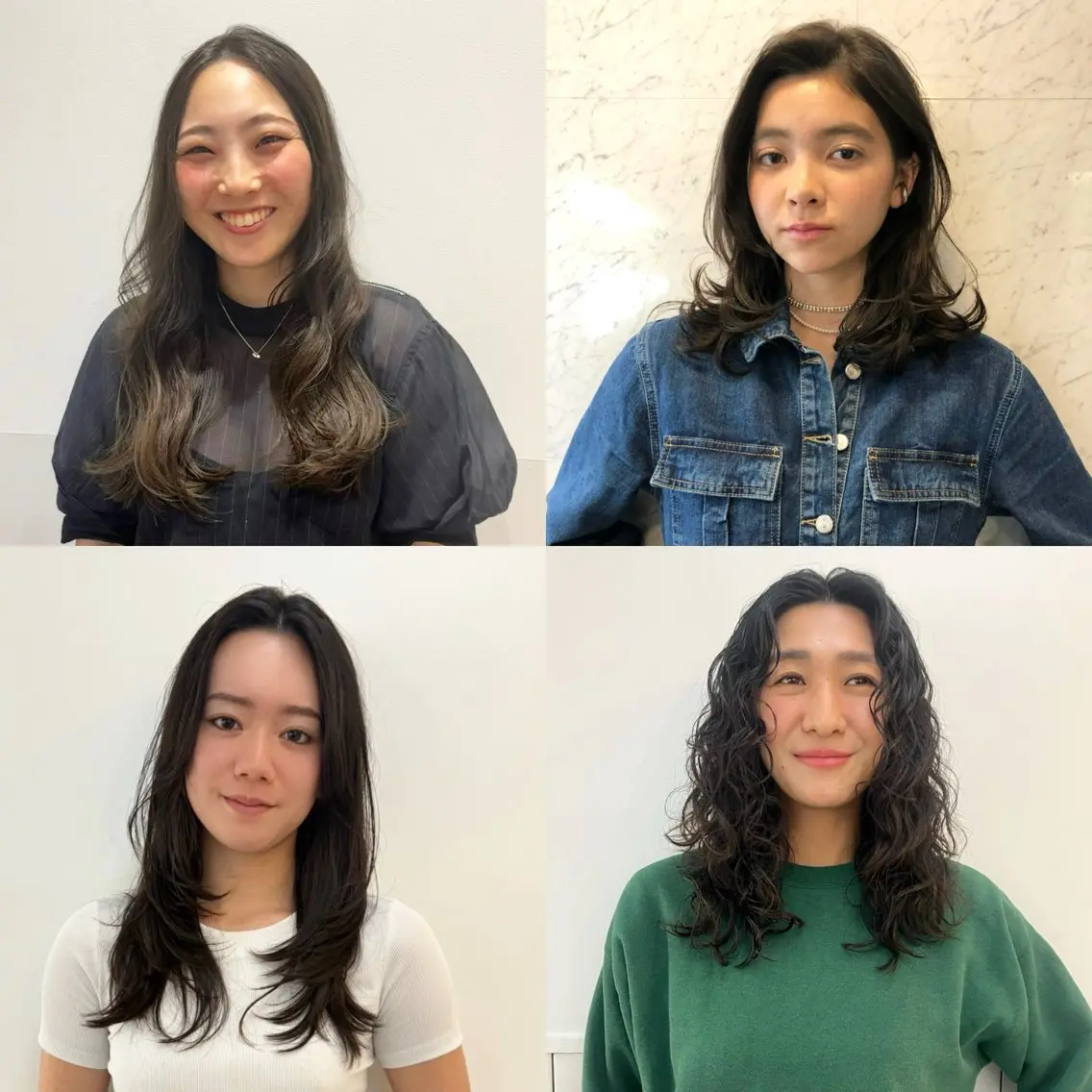 ロング カラー パーマ カット ヘアカラー era shioriのヘアスタイル
