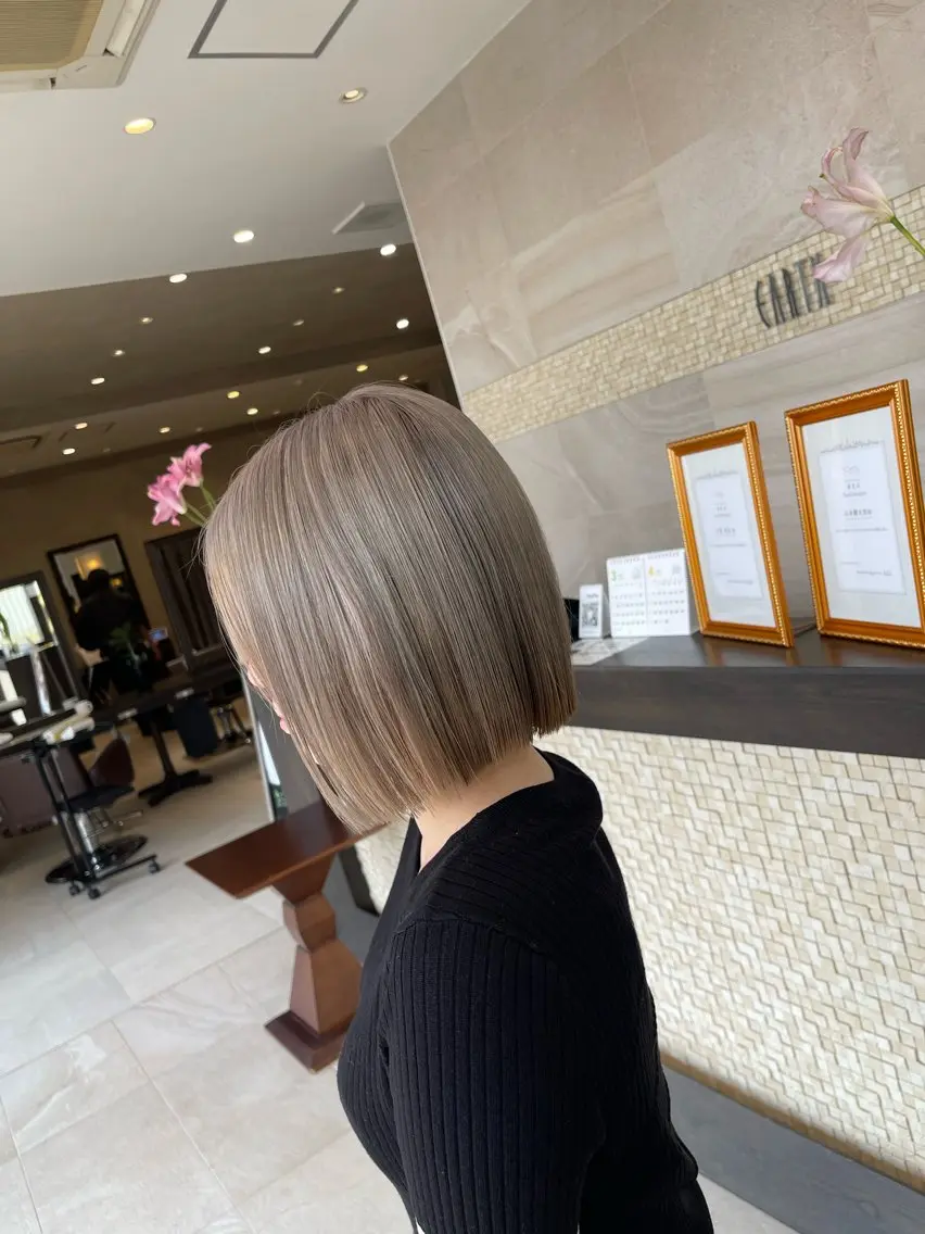 ショート カラー 卒業式のヘアスタイル earth 掛川のヘアスタイル