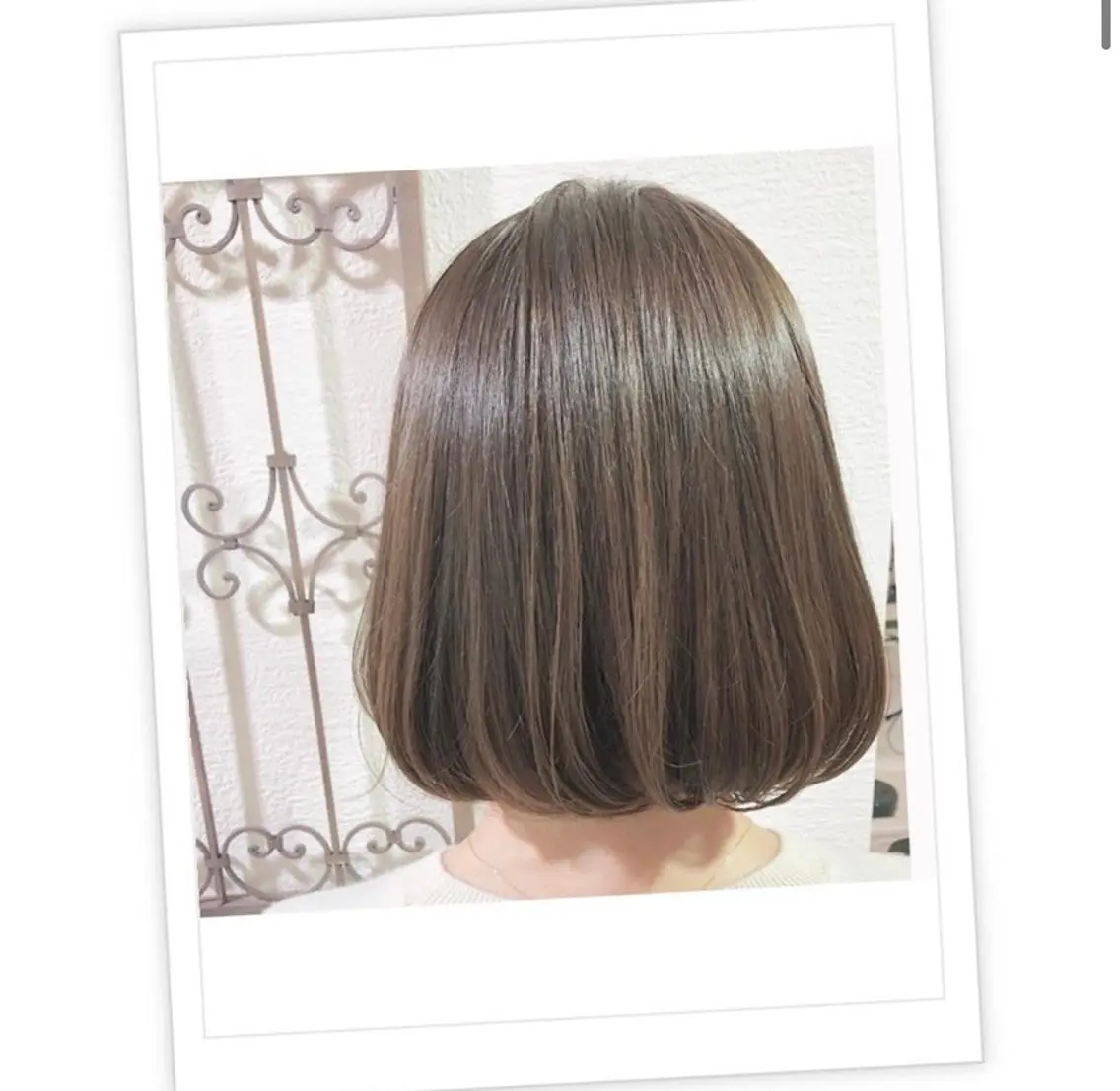 ショート ボブ カット トリートメント 🫧小顔顔周りカット レイヤー/縮毛/白倉のヘアスタイル