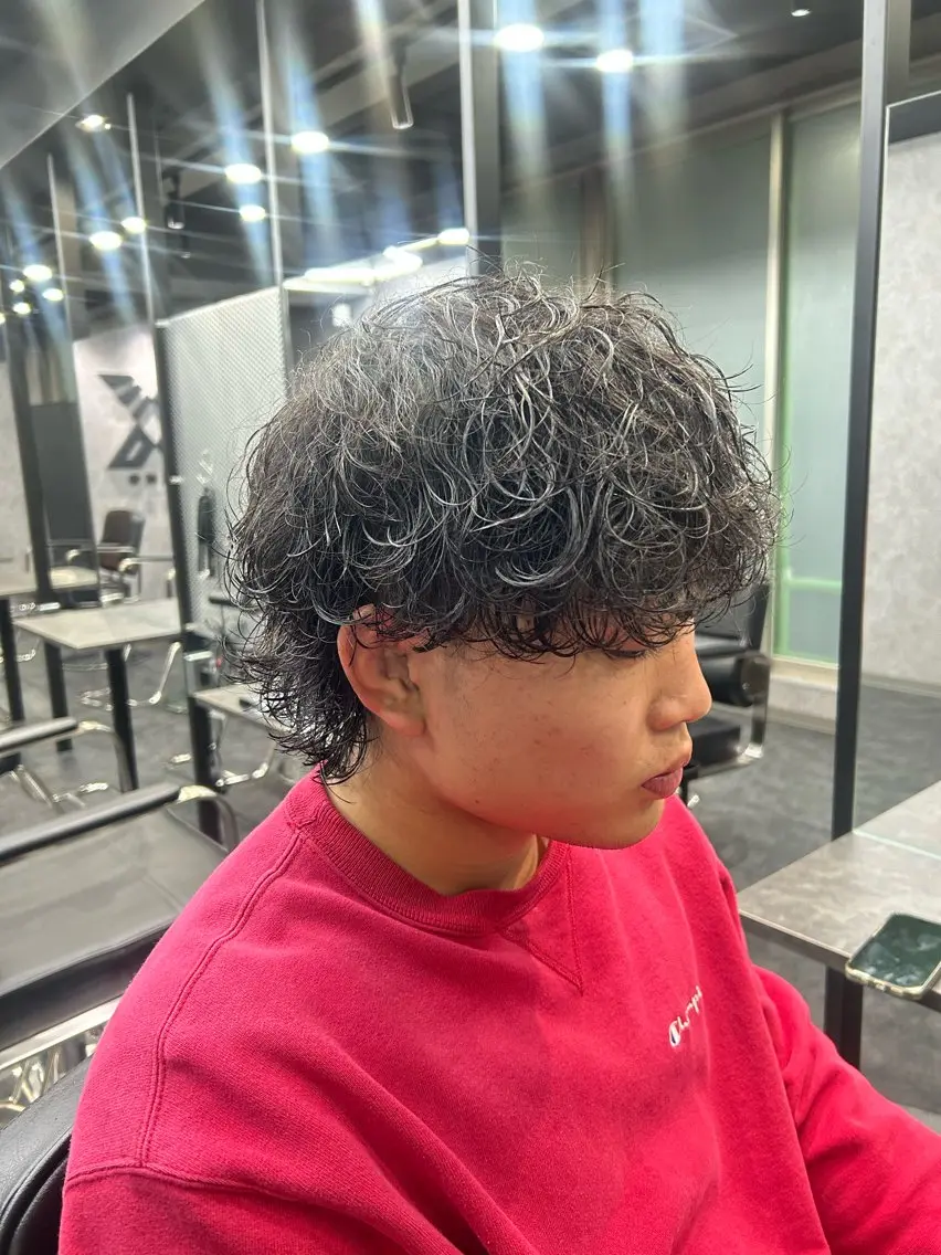 パーマ メンズ カット パーマ ヘアセット パーマ支持率No.1 ❤️🔥安成弾のヘアスタイル