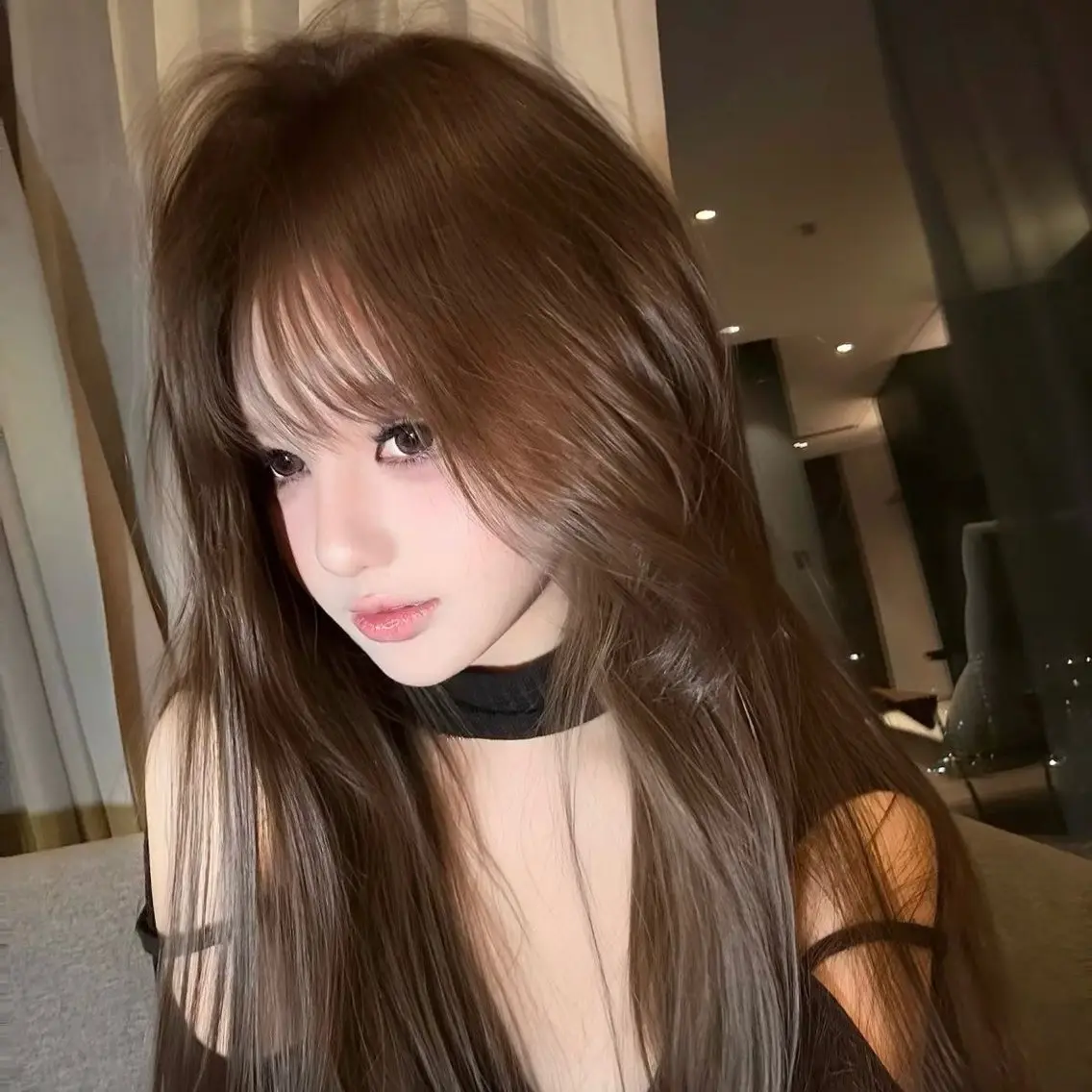 ロング トリートメント 大人っぽ中韓レディ ヘア🤍MAOのヘアスタイル