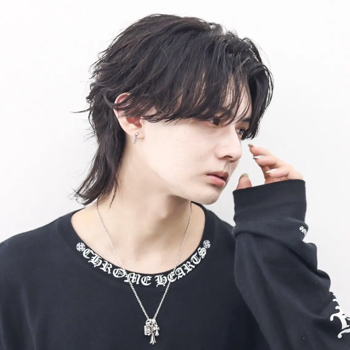 ミディアム カラー パーマ メンズ カット ヘアカラー パーマ トリートメント ハイトーン/メンズマ ッシュ/KYOHEIのヘアスタイル