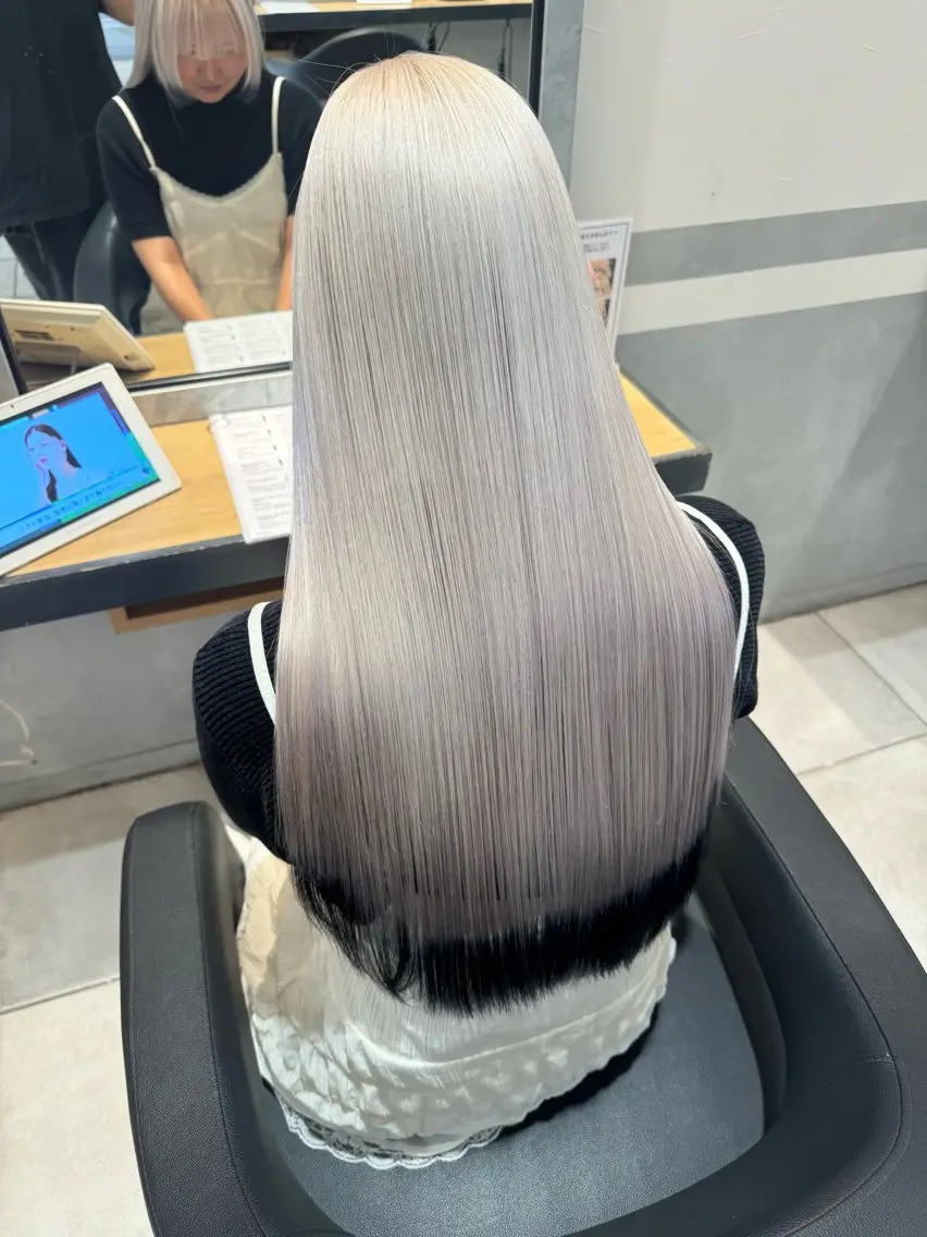 ロング ヘアカラー たかはし るなのヘアスタイル