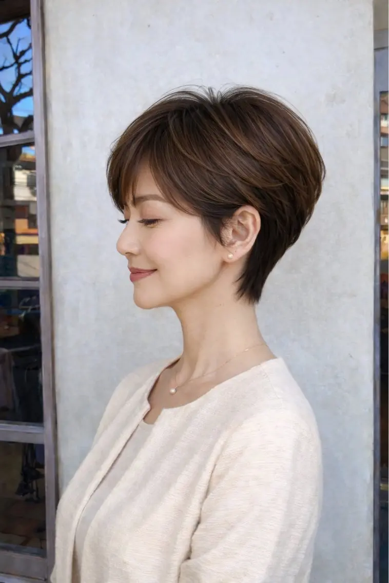 上品ミセスカット💇♀️【ショートカット】の写真