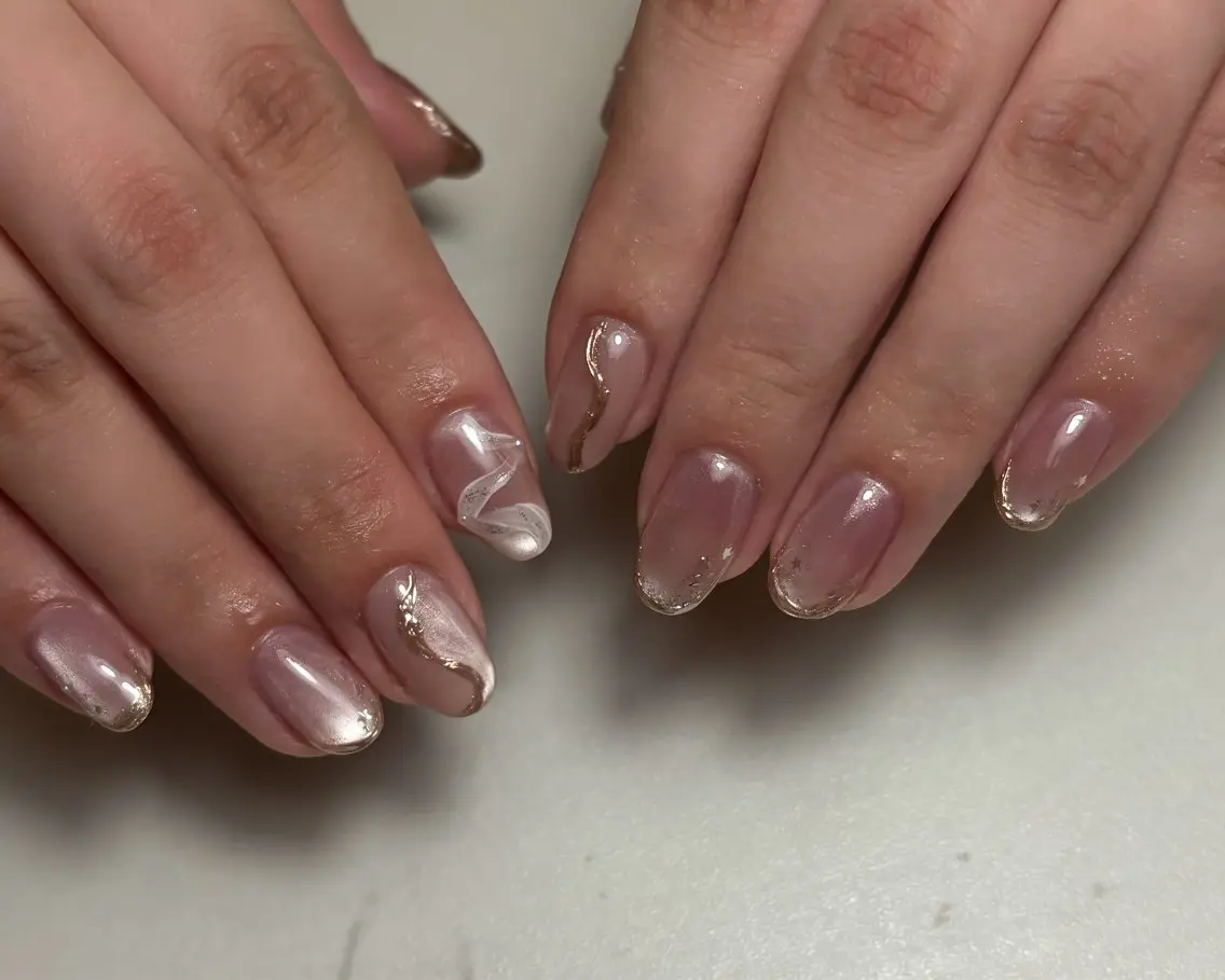 ネイル アートネイル ハンドネイル zuki🌔nail ┆堺筋本町・心斎橋のネイルデザイン