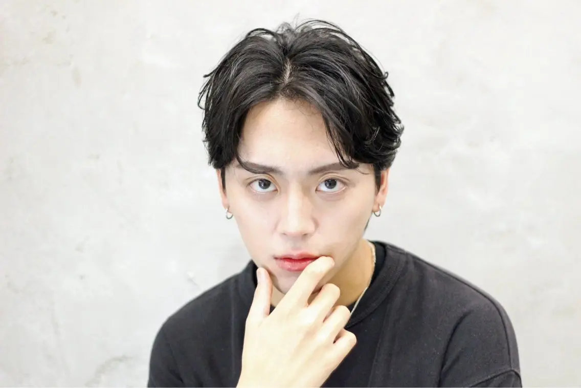 ショート パーマ メンズ ショートヘア カット パーマ トリートメント door white hideのヘアスタイル