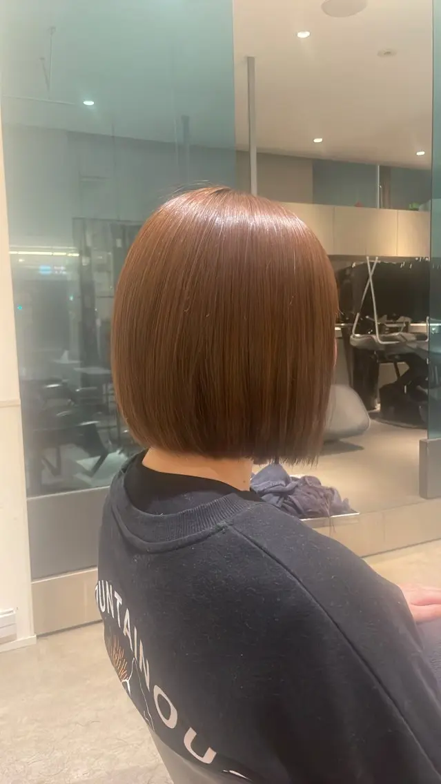 ミディアム ボブ 松井 せりのヘアスタイル